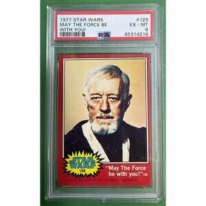 Star Wars 1977 “May The Force Be with you!” #129 PSA 6 CERT#65314216